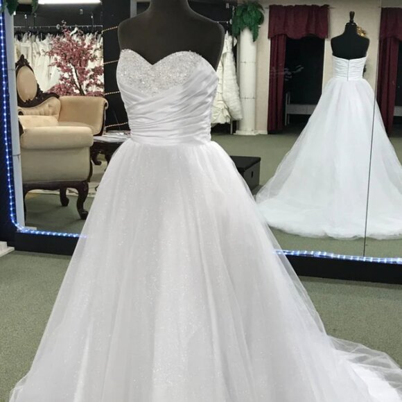 Alfred Angelo Disney Collection Cinderella Wedding Dress NWT Size 8 - Picture 1 of 10